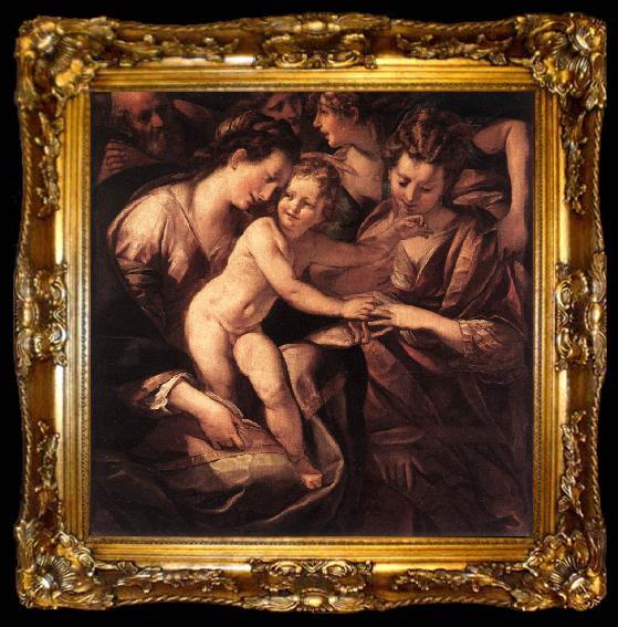 framed  PROCACCINI, Giulio Cesare The Mystic Marriage of St Catherine af, ta009-2